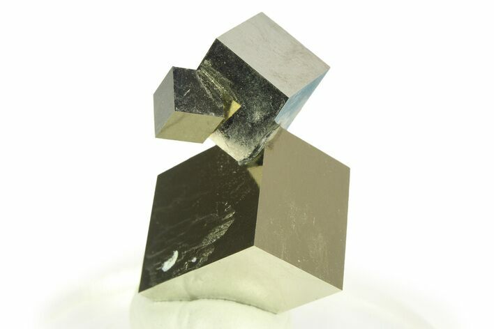 Shiny, Natural Pyrite Cube Cluster - Navajun, Spain #307090